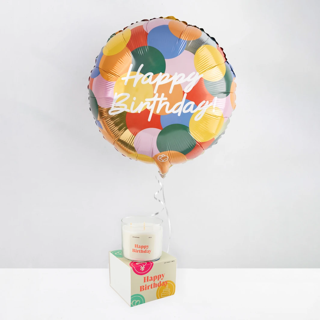 Kit Vela y Globo Happy Birthday 26579