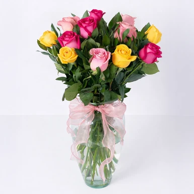 Arreglo de 12 Rosas Combinadas 26583