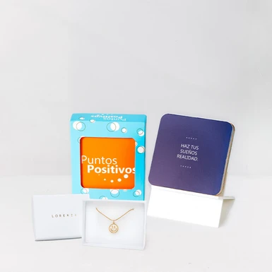 “Smiley Face” Necklace and Positive Points Cards 26613