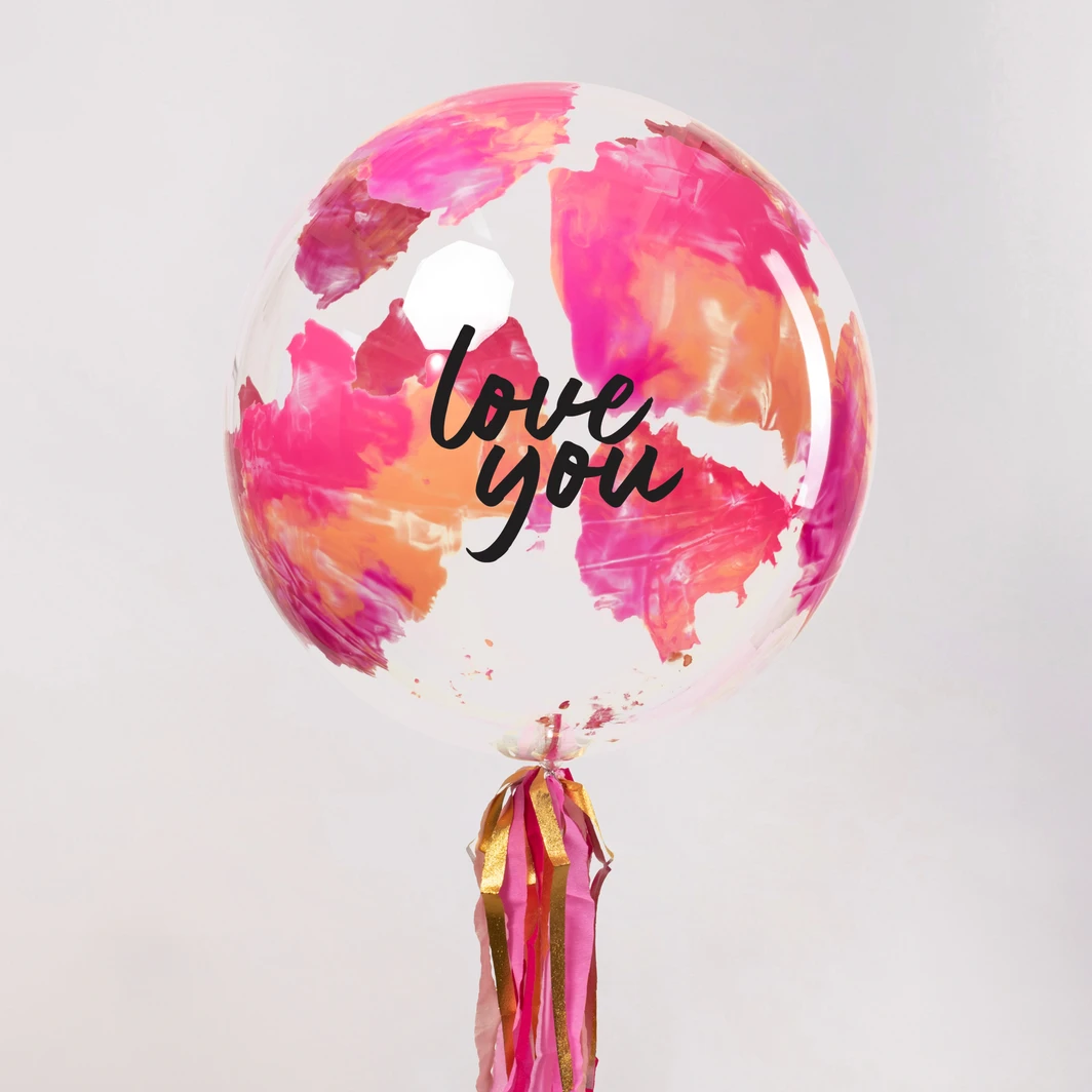 Burbuja Acuarela Love You 26699