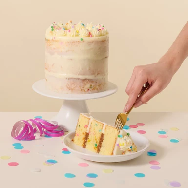 Naked Vanilla Birthday Cake 26723