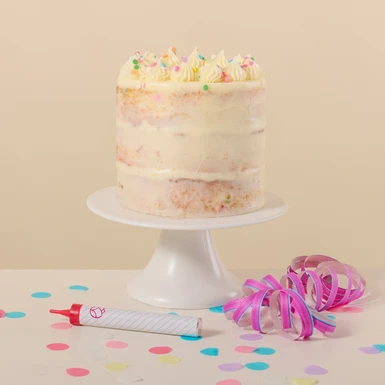 Naked Vanilla Birthday Cake 26723