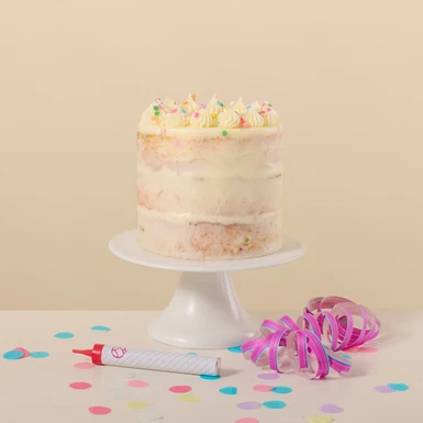 Naked Vanilla Birthday Cake 26723