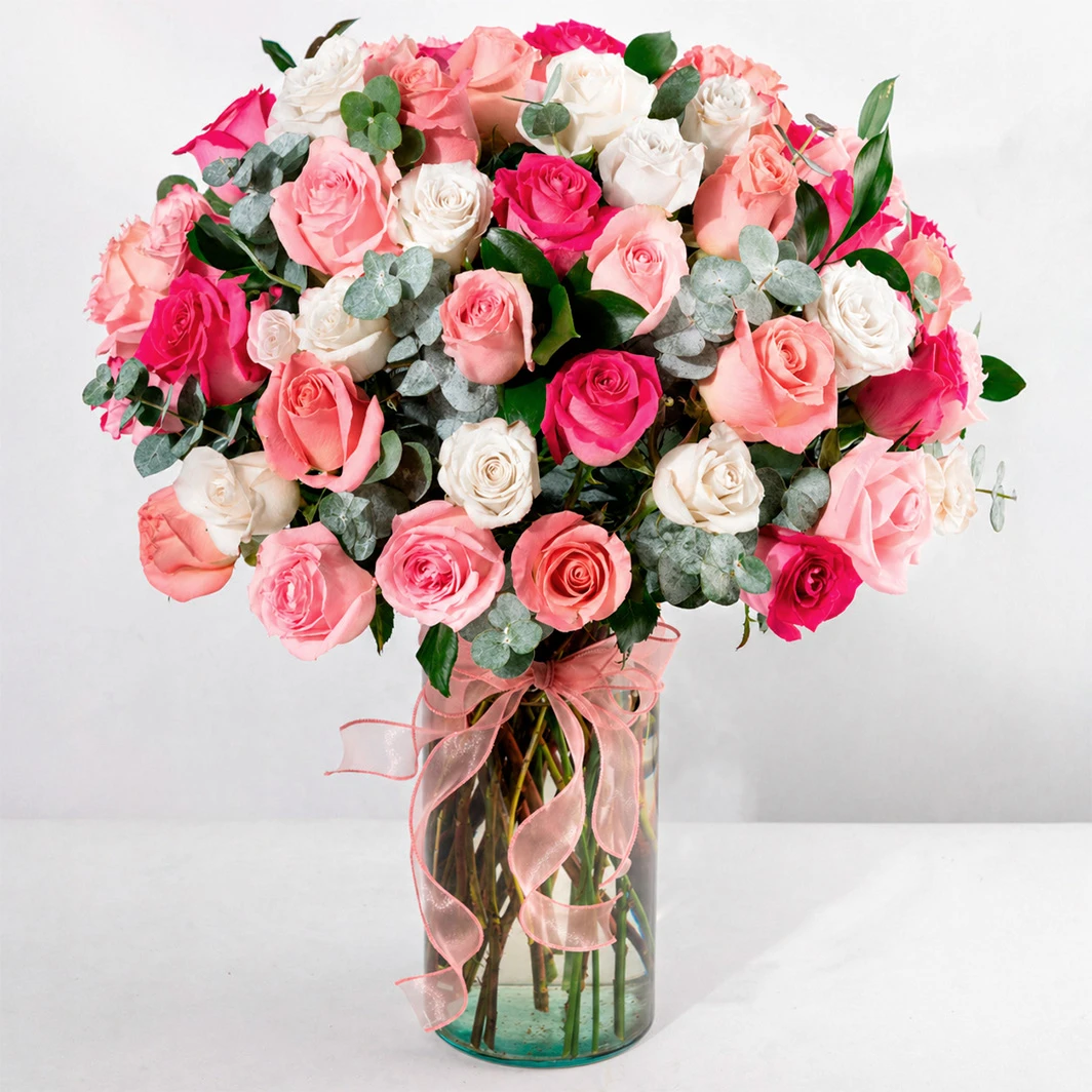 Arreglo de 50 Rosas Combinadas 26741
