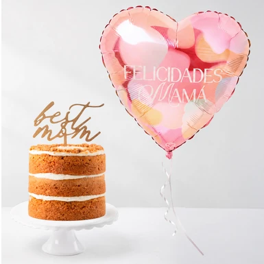 Carrot Cake with Balloon “Happy Mother’s Day” 26784