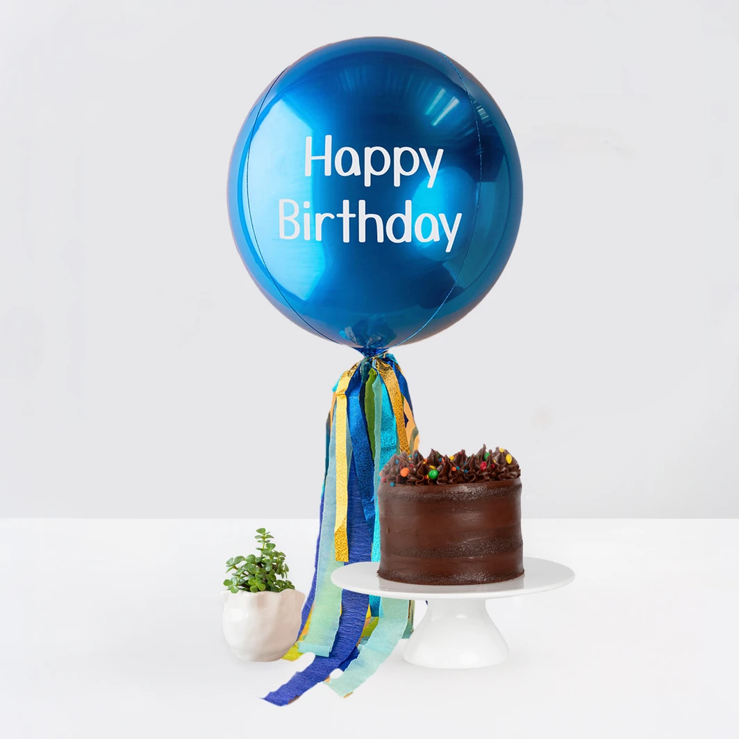 Naked de Chocolate La Divinata con globo y planta 26813