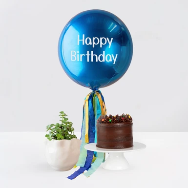 Naked de Chocolate La Divinata con globo y planta 26813