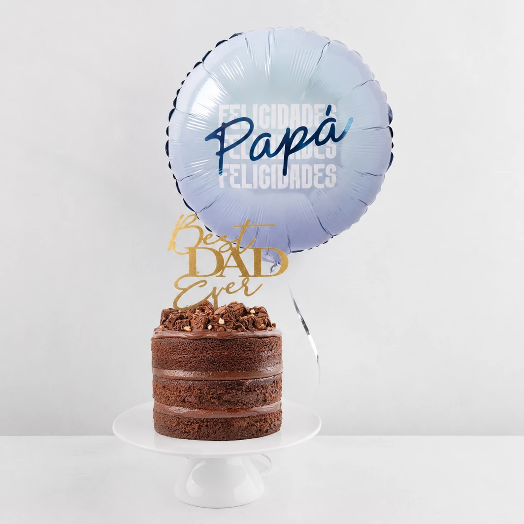 Chocobrownie Cake with Balloon “Happy Father’s Day” 26950