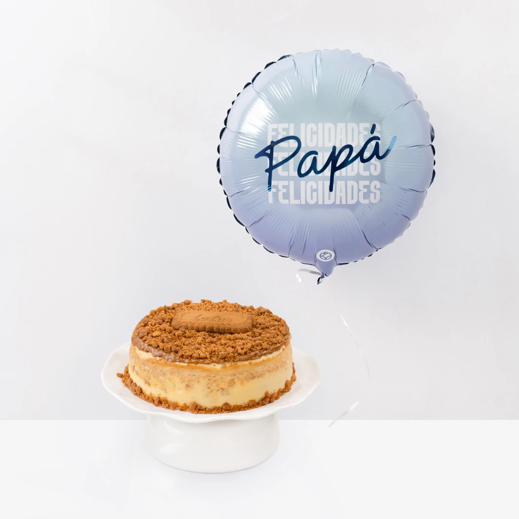 Lotus Cheesecake with "Happy Father's Day" Balloon 26961