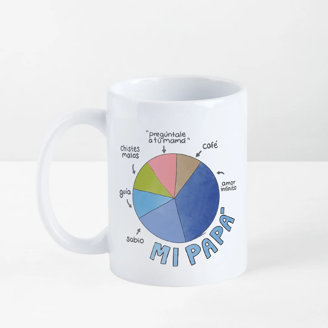 Personaliza Taza Mi Papá 100% 15oz 26987-P