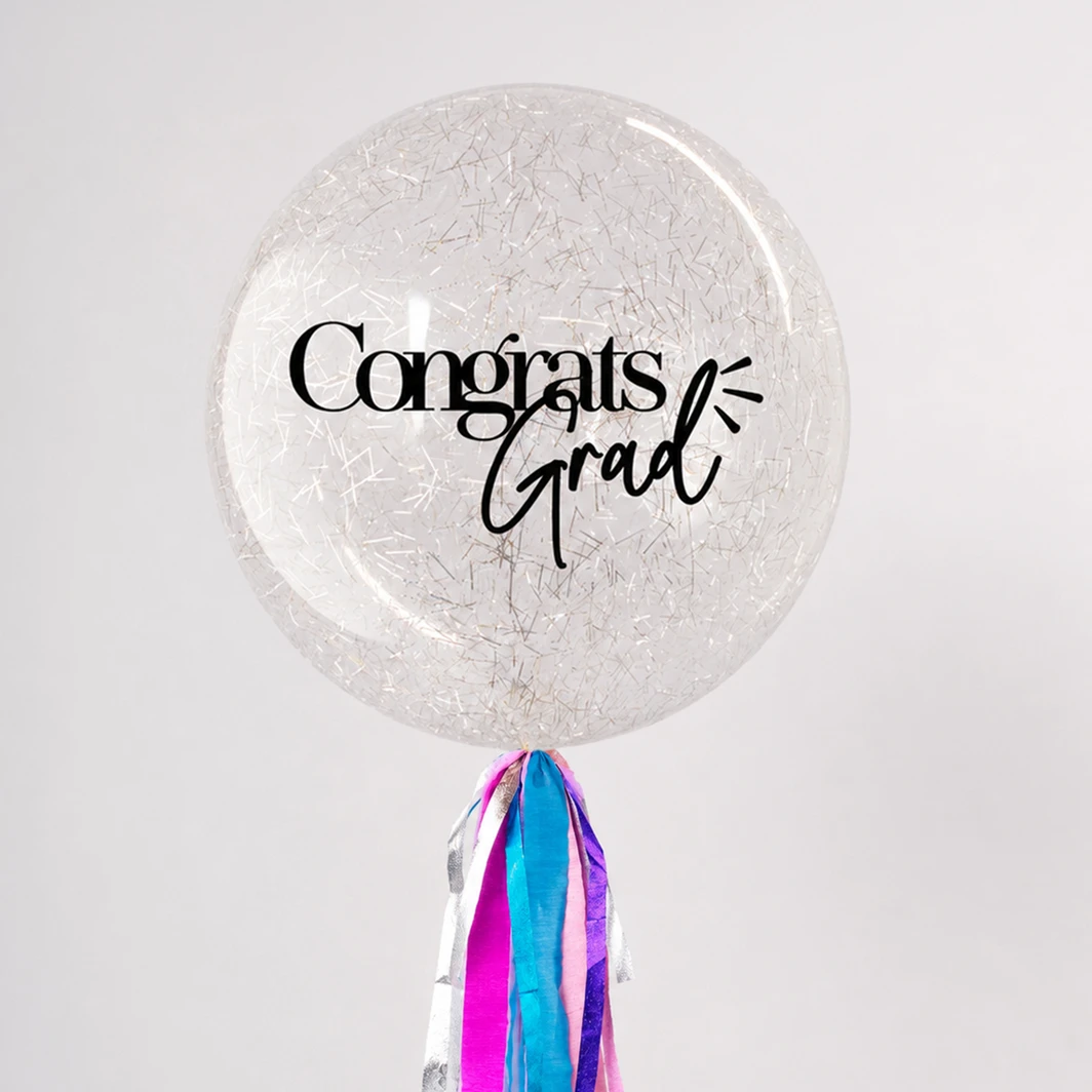 Globo Graduación "Congrats" Burbuja 27009