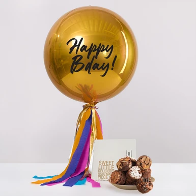 Brownies Brownerie con Orbz Oro Happy bday! 27023
