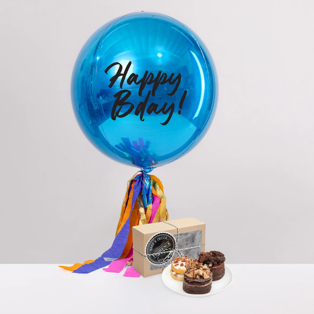 Sorpresa de Pasteles Petit y Orbz Azul Happy Bday! 27028