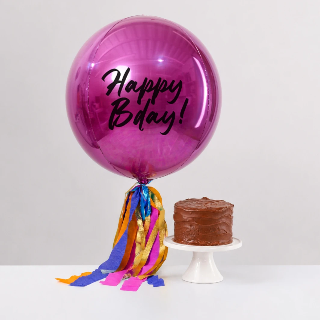 Mini Cake Nutella con Orbz Magenta Happy Bday! 27093