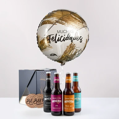 Celebra a Papá: Cervezas Minerva con Globo 27143