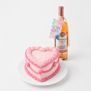Celebra a Cáncer: Pastel y Vino Rosado 27166