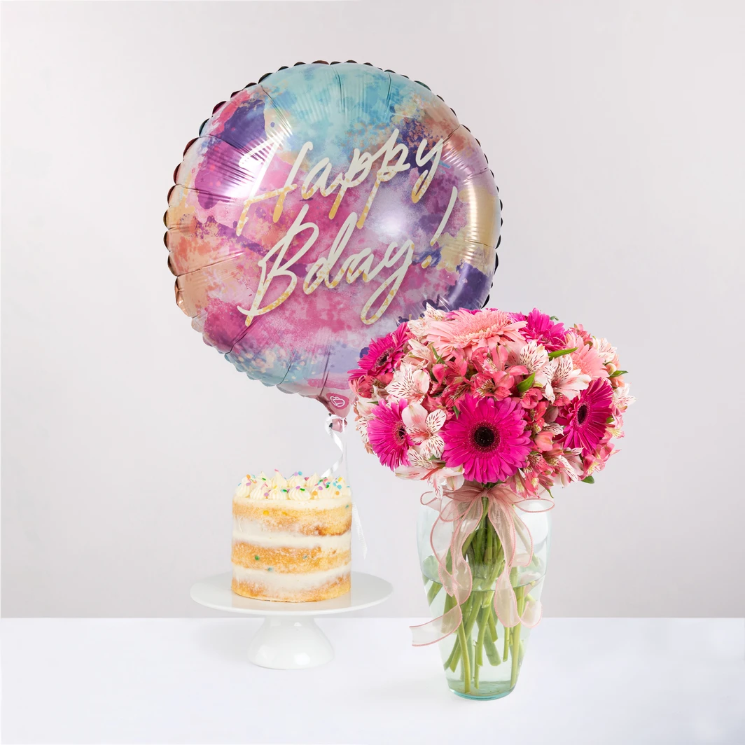 Kit Cumpleañero con Gerberas 27274