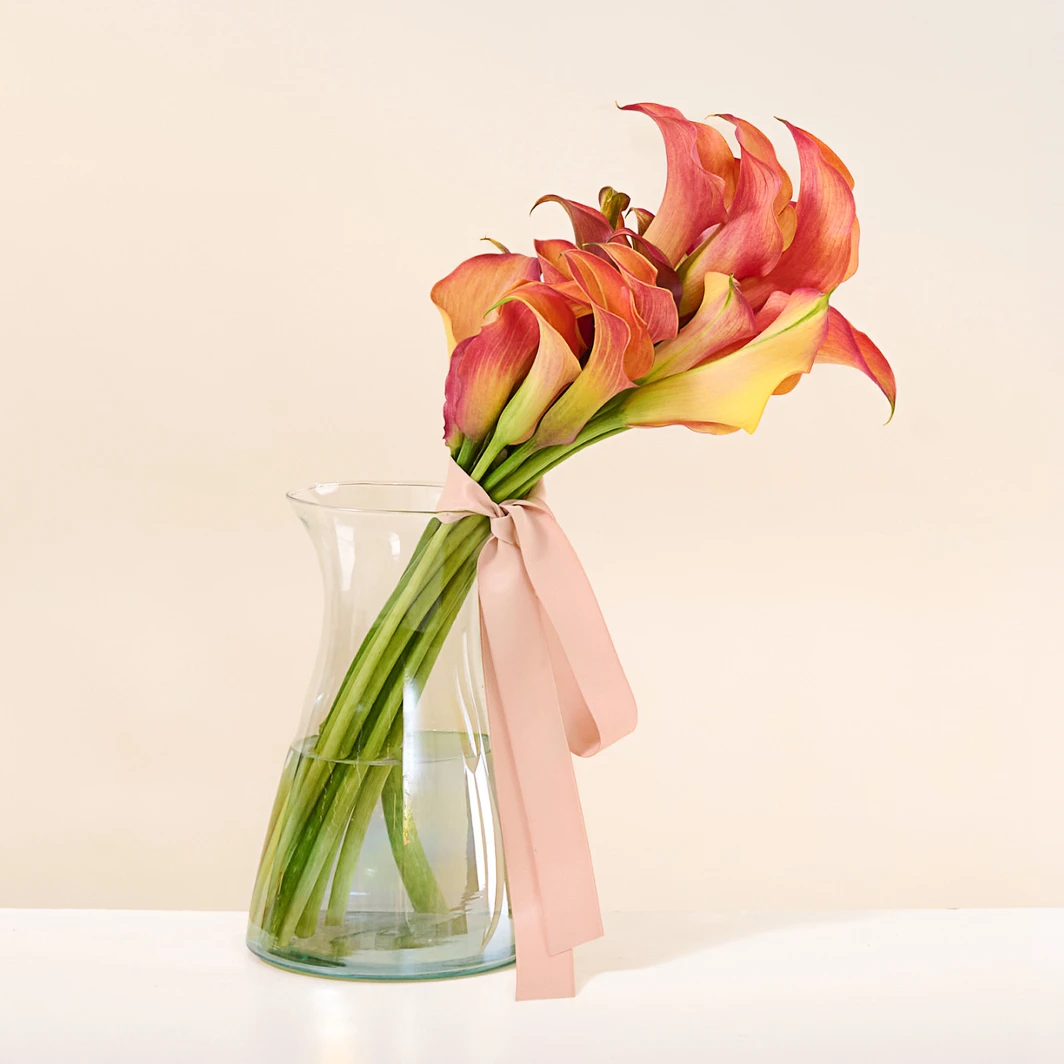 20 Calla Lilies Naranjas 27352