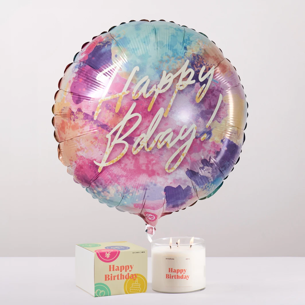 “Happy Birthday” Candle and Balloon Kit 27618