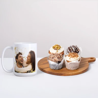 Personaliza Taza Blanca con Muffins de La Divinata  27752