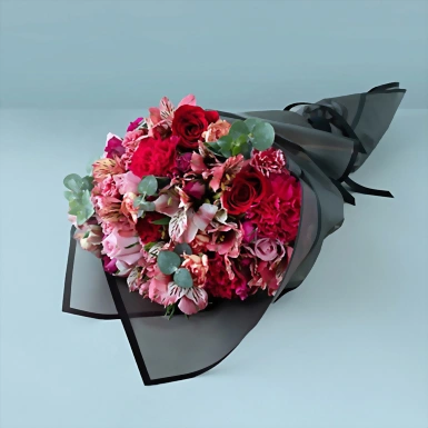 Ramo con 7 Rosas y Mini Rosas 2558