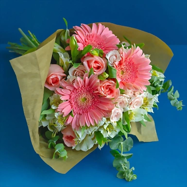 Ramo con Rosas y Gerberas 2561