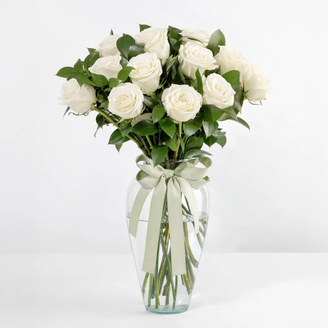 12 Rosas Blancas 140