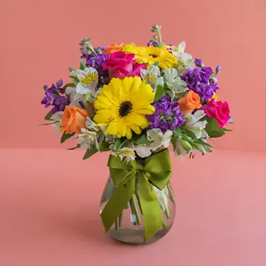 Feliz día con Gerberas 2841