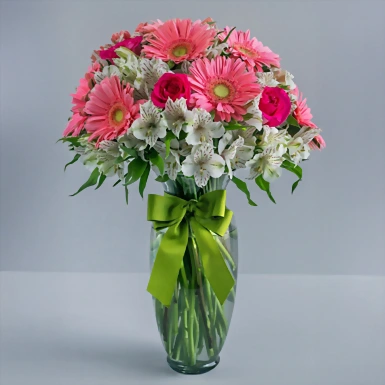 Lindo Día con Rosas y Gerberas 2992