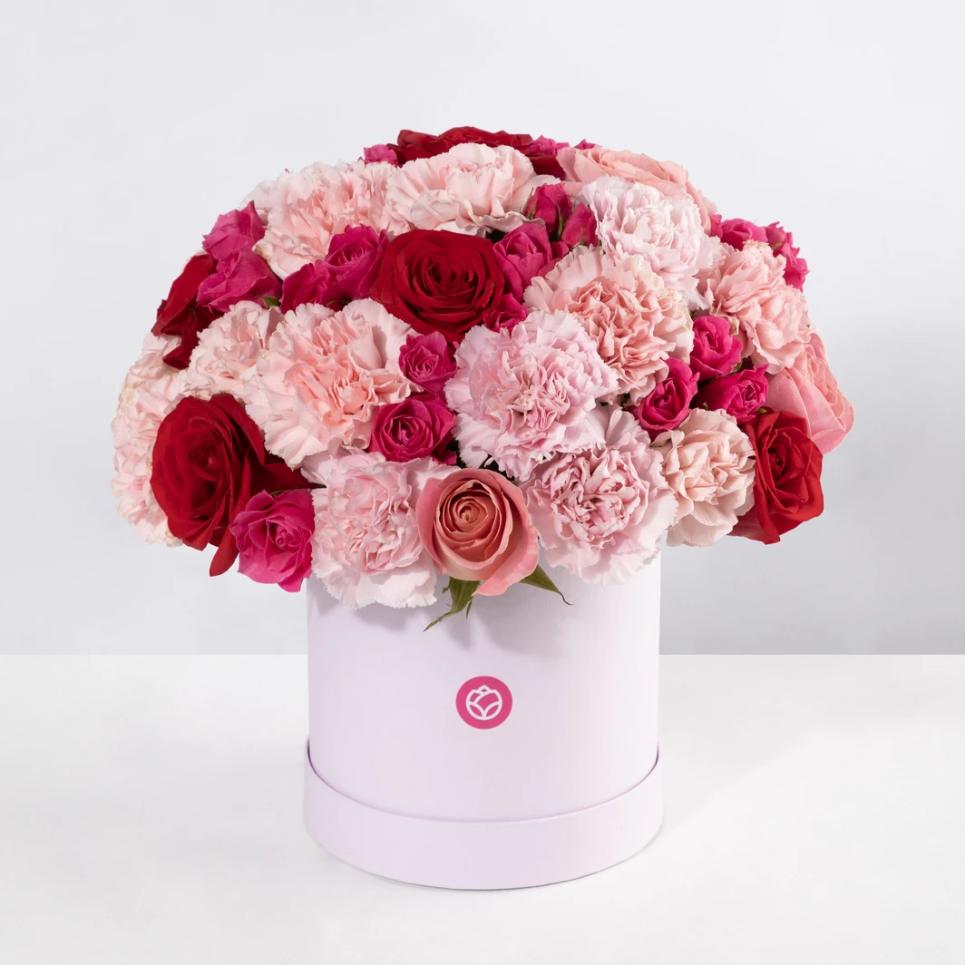 Dulce Emoción con Rosas y Claveles 3680