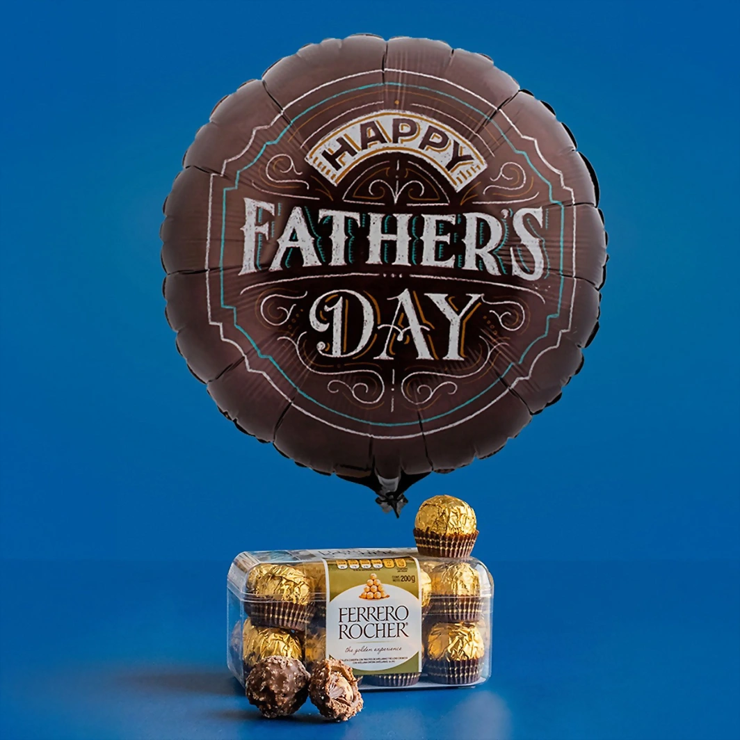 Chocolates Ferrero con Globo Día del Padre 3702
