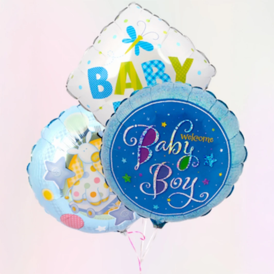 Ramillete de globos para bebé niño 4093