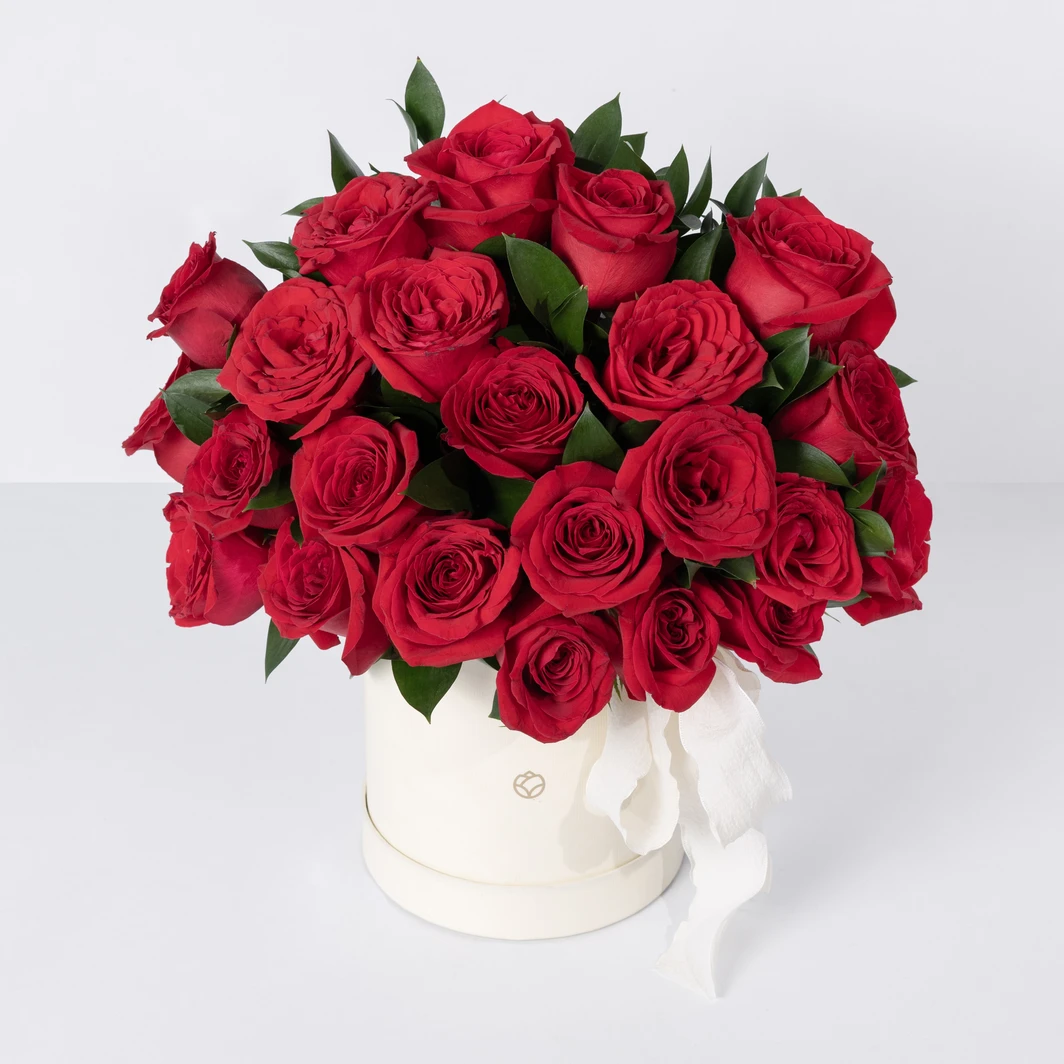 24 red roses Flower Box 4866