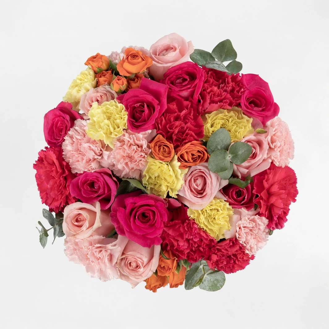Roses and Mini Roses Bouquet 6687