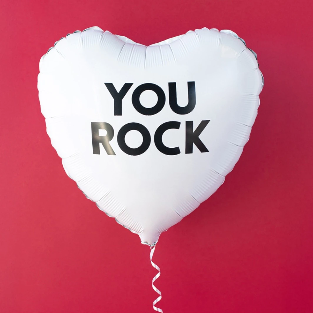 Globo Blanco "You Rock" 7337