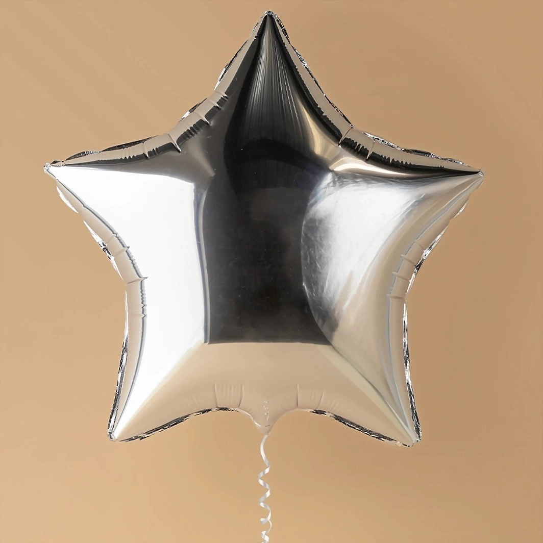 Globo Metálico Estrella Plateada 7799
