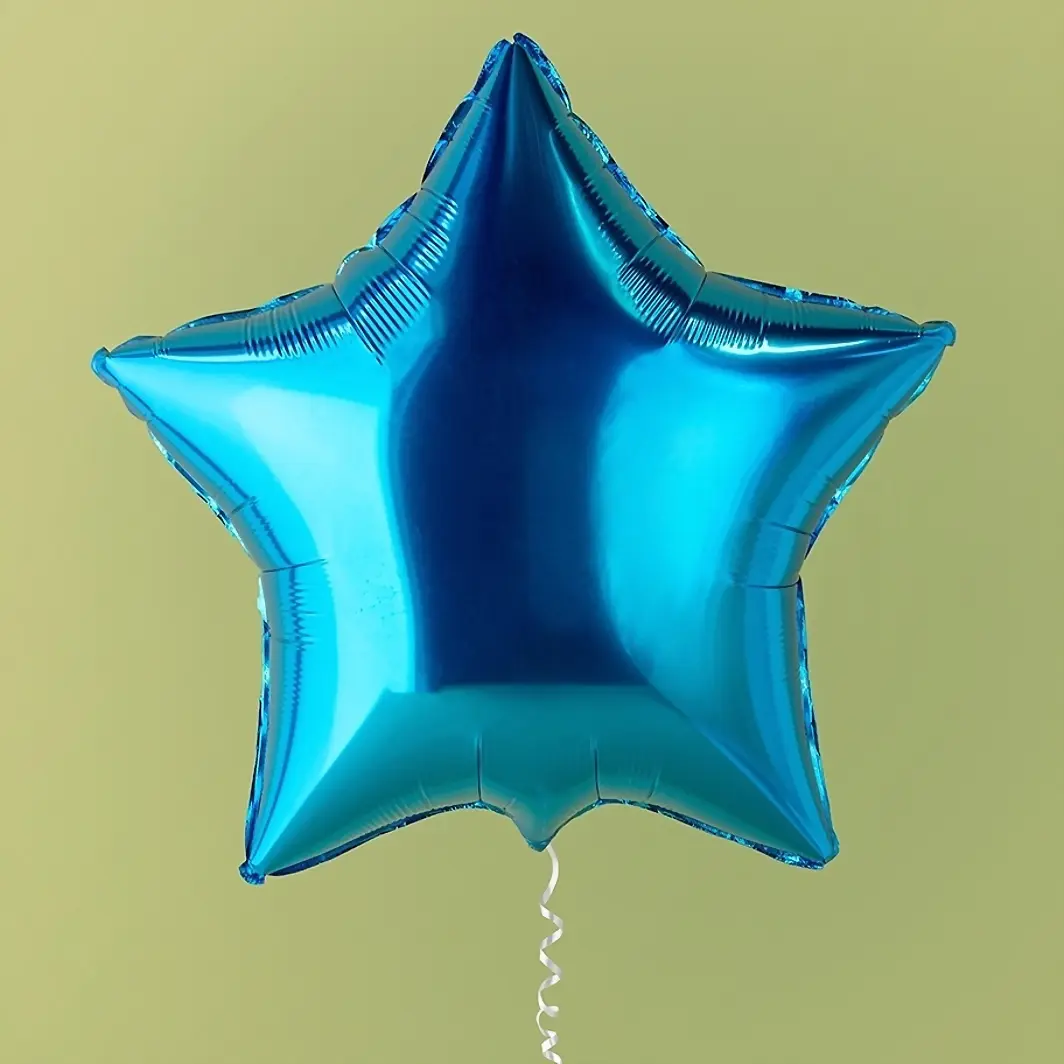 Globo Estrella Azul Metálico 7800