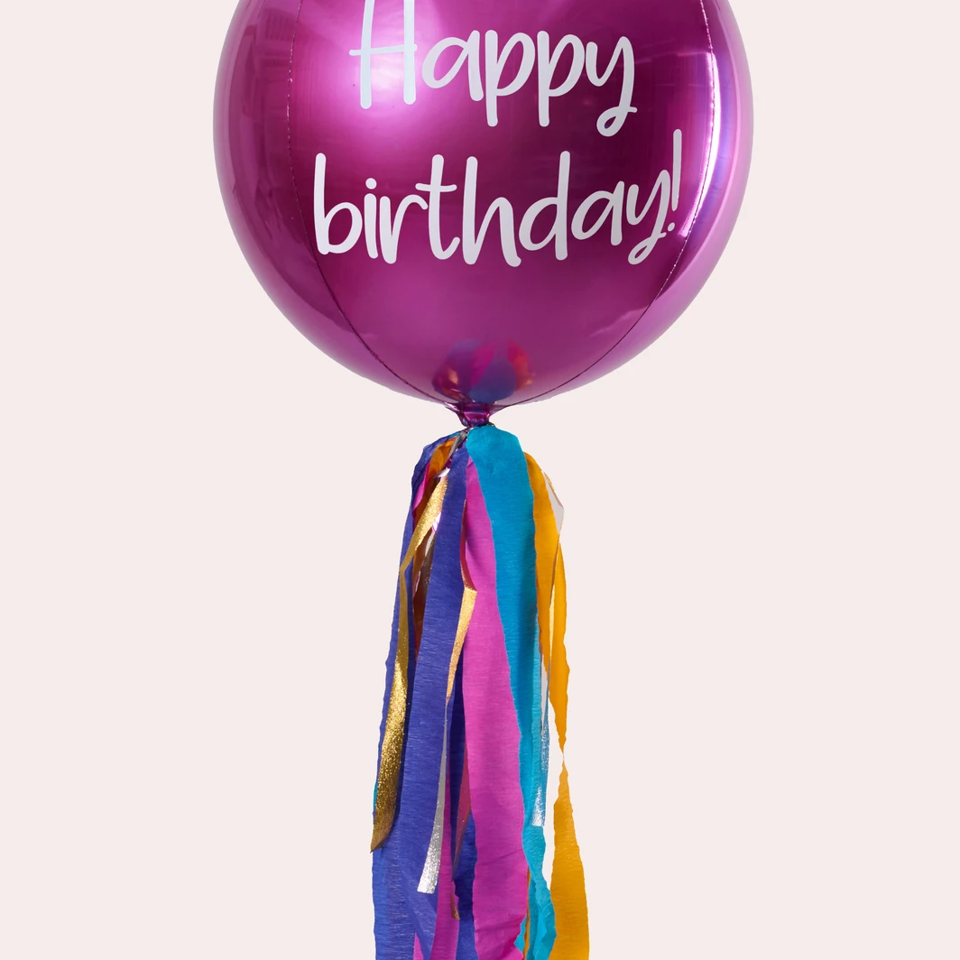 "Happy Birthday" Orbz Balloon 9073