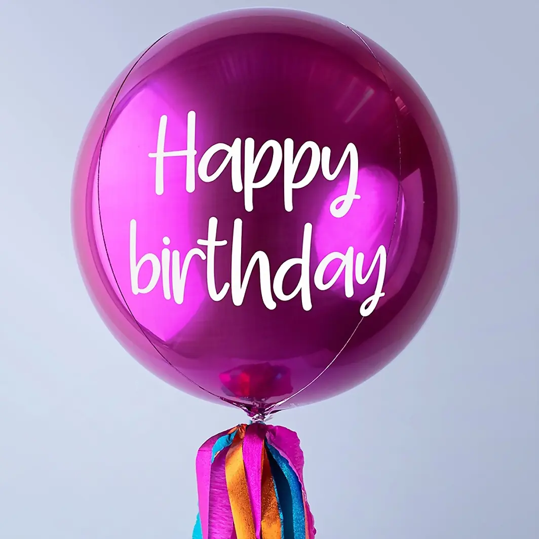 "Happy Birthday" Orbz Balloon 9073