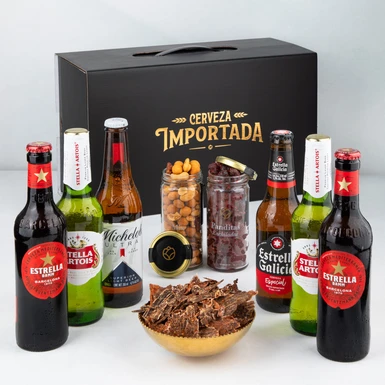 Regalo Cervezas Importadas y Botanas 9624