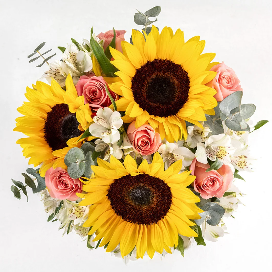 Ramo con Girasoles y Rosas 5008-A