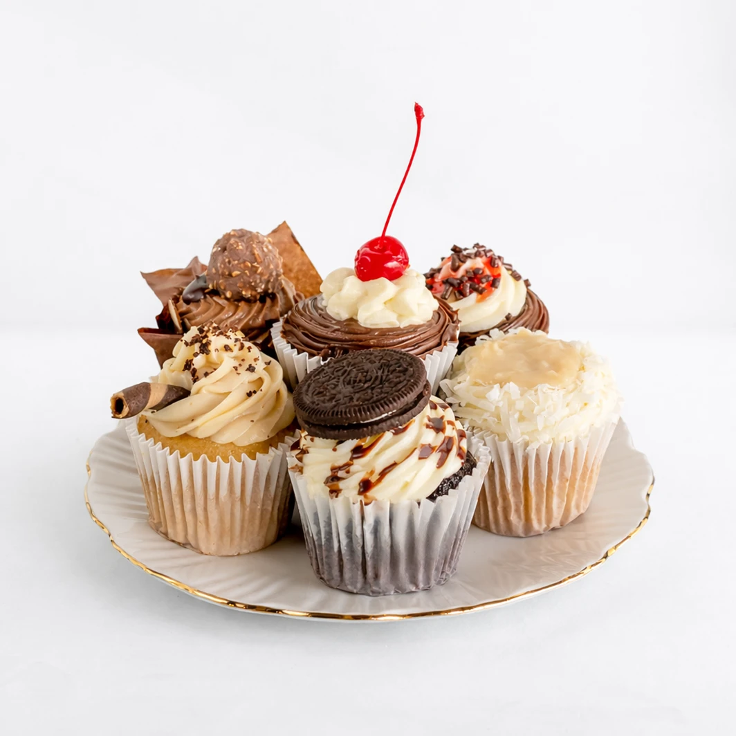 6 Pack Assorted Cupcakes 10016