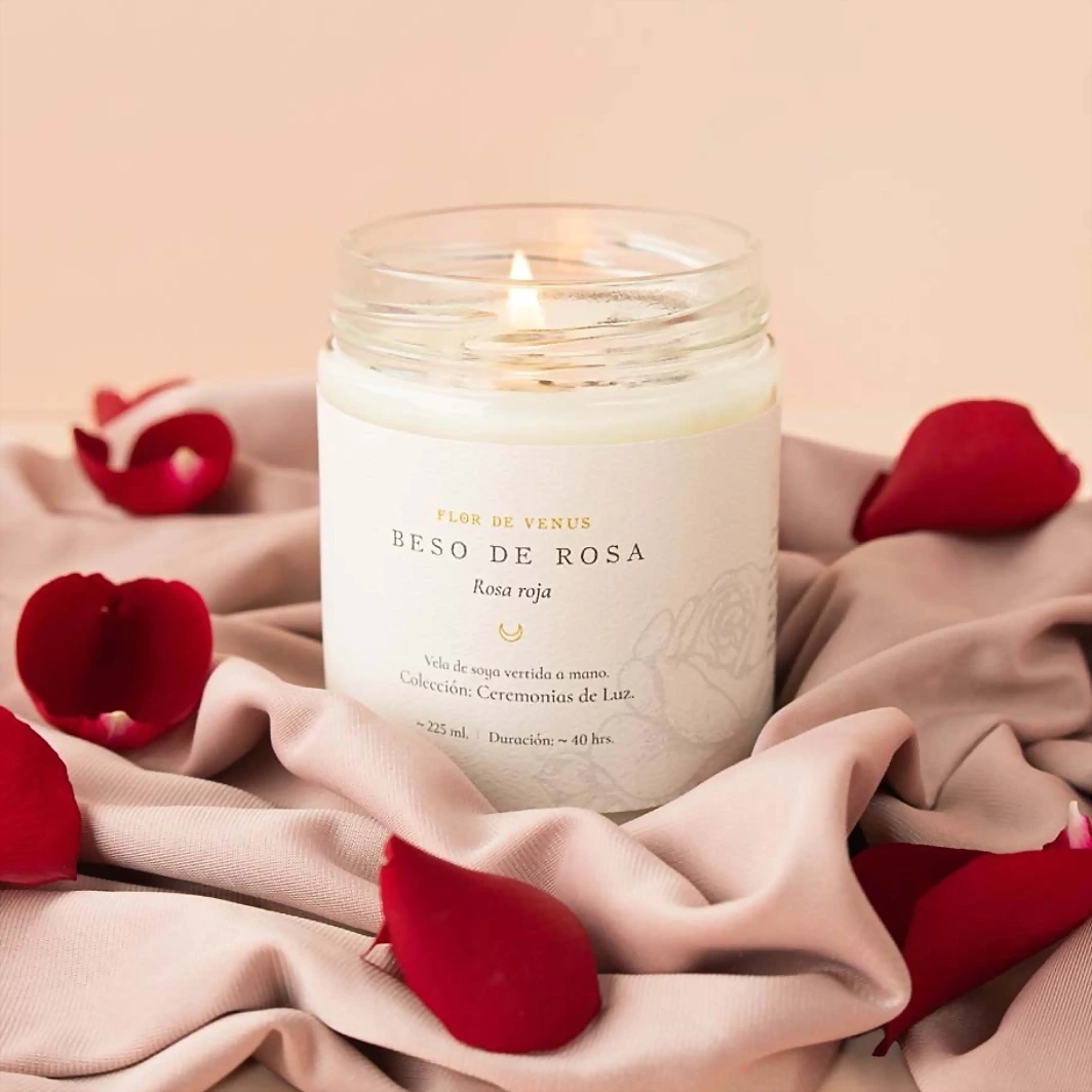 Vela Beso de Rosa Flor de Venus 225 ml 10381